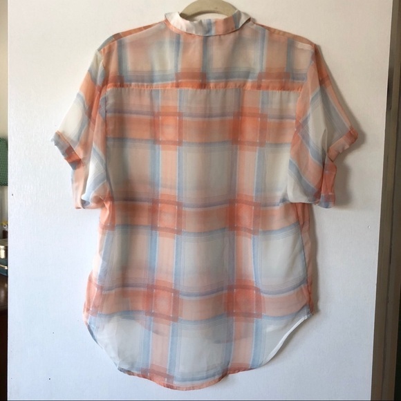 Splendid Semi Sheer Button Down Top - Picture 3 of 4